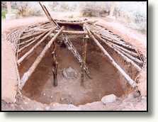 Kiva in the Anasazi State Park Museum