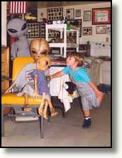 Ciska bij aliens in de Little Ale Inn in Rachel